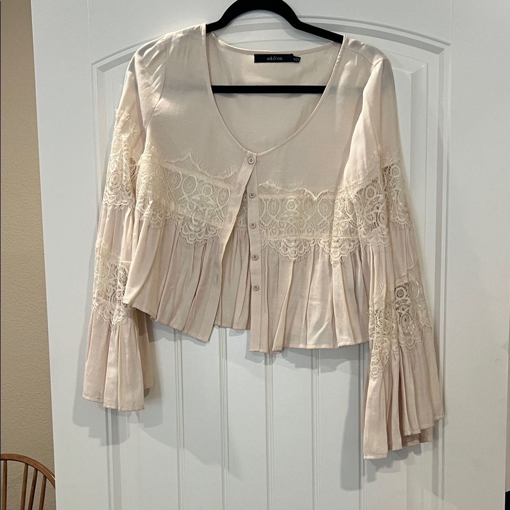 Ark & Co Cream Lace Blouse